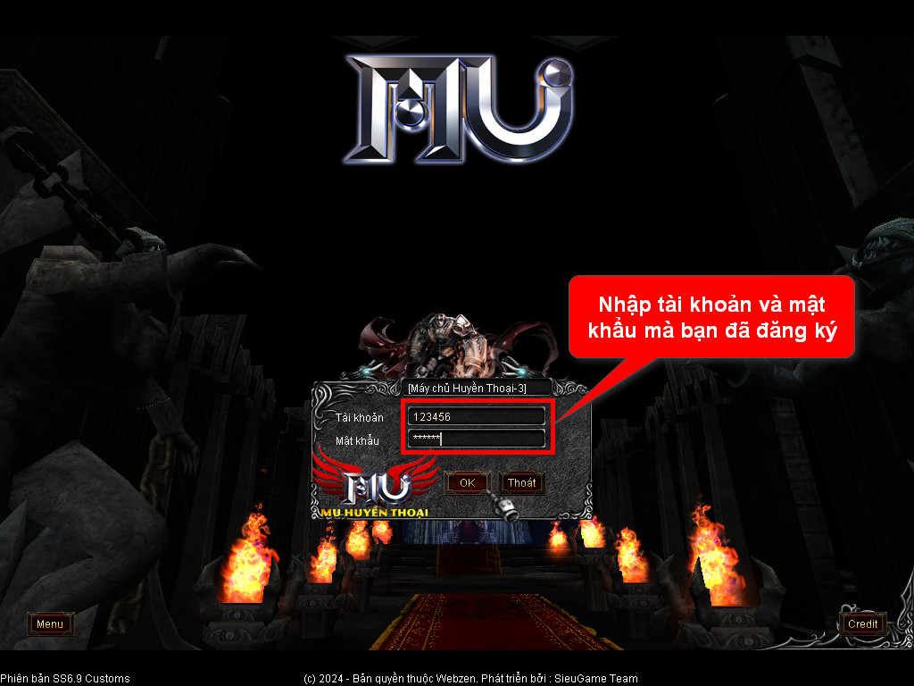 Chức năng chính của Game MU Nam Quốc